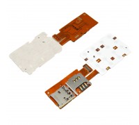 Клавиатурный модуль для Nokia X3-02 с конекторами сим карты, карты памяти, оригинал (Китай)